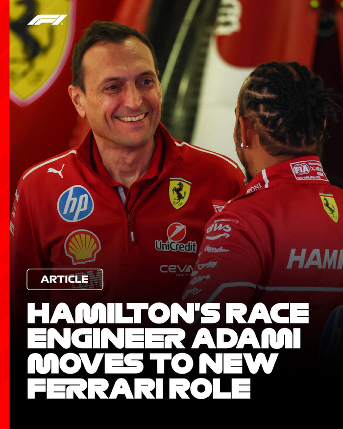 天天盈球APP-法拉利官宣阿达米转任车手学院经理，汉密尔顿比赛工程师换人|法拉利车手学院|里卡多·阿达米|刘易斯·汉密尔顿|F1|法拉利车队_新浪体育_新浪新闻